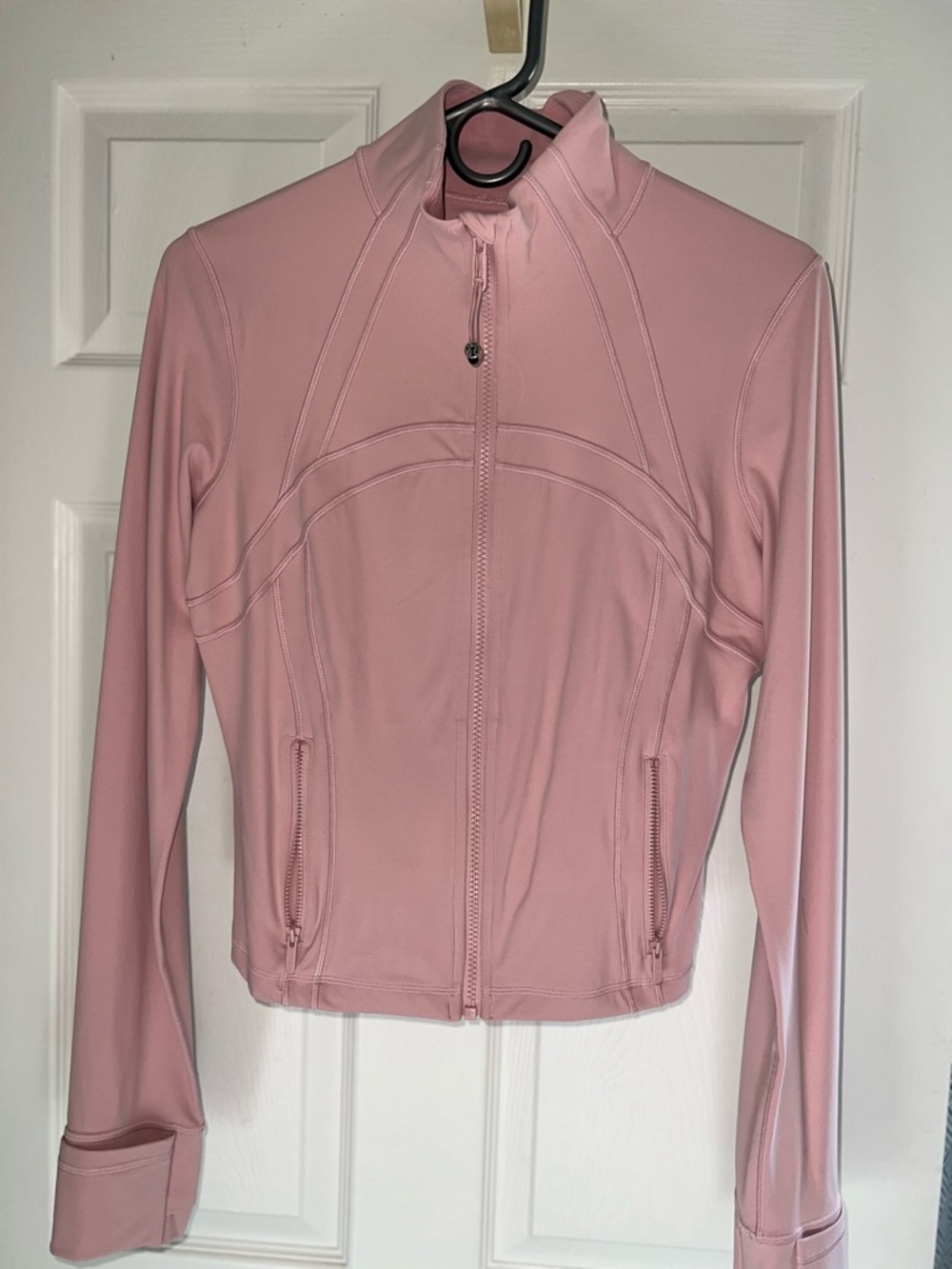 NWOT Lululemon Nulu Cropped Define Light Pink Full-Zip Athletic Jacket Size 10